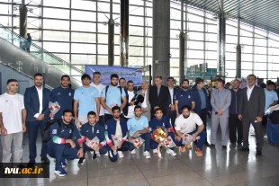 استقبال مدیرکل تربیت بدنی دانشگاه ملی مهارت از مدال‌آوران کاروان «میناب ۱۶۸» در بازگشت از مسابقات جهانی ورزش‌های مبارزه‌ای دانشجویان 7
