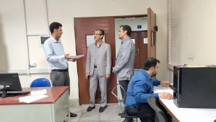 بازدید معاون آموزشی دانشگاه از آموزشکده شهید شمسی پور تهران و روند برگزاری آزمون علمی و عملی (PE) جذب هیأت علمی  7