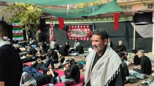 برپایی موکب خدمت‌رسانی دانشگاهیان «دانشگاه ملی مهارت» در مسیر وداع با رهبر شهید 3