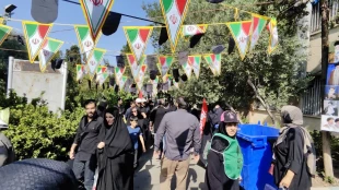 برپایی موکب خدمت‌رسانی دانشگاهیان «دانشگاه ملی مهارت» در مسیر وداع با رهبر شهید 4