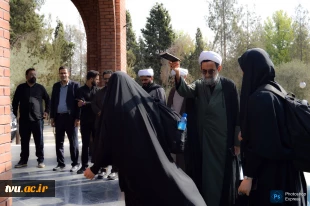 آیین بدرقه کاروان‌های دانشجویی دانشگاه ملی مهارت استان تهران به مقصد پیاده‌روی اربعین حسینی با حضور مسئولان دانشگاه 4