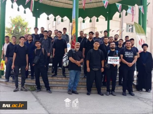آیین بدرقه کاروان‌های دانشجویی دانشگاه ملی مهارت استان تهران به مقصد پیاده‌روی اربعین حسینی با حضور مسئولان دانشگاه 10