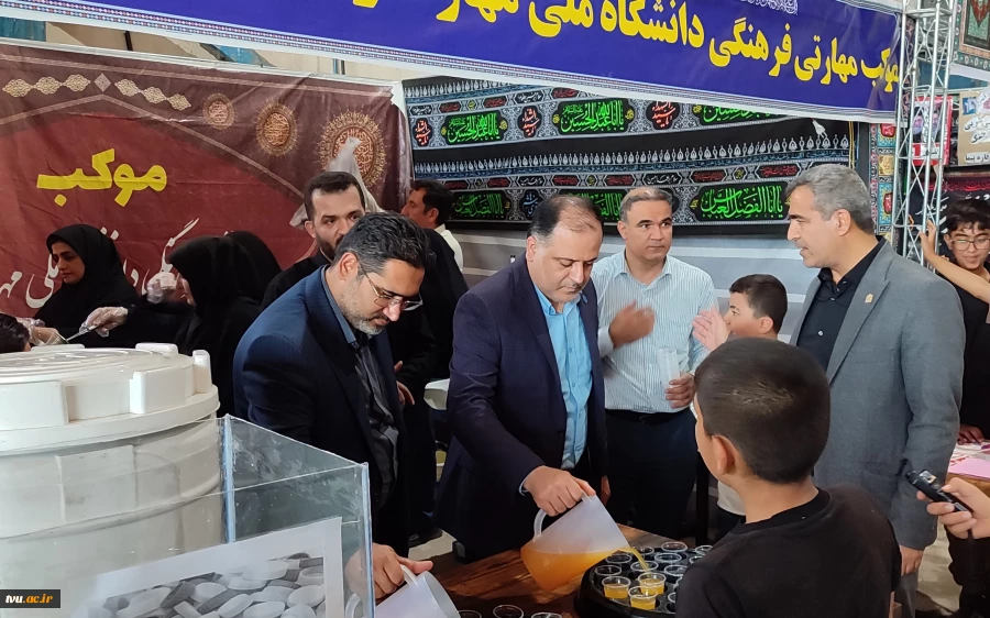 بازدید معاون دانشجویی و فرهنگی و مدیرکل حوزه ریاست و روابط عمومی دانشگاه ملی مهارت از موکب اربعین و آموزشکده‌های پسران و دختران ایلام 5