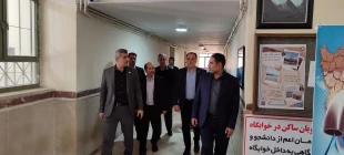 بازدید معاون فرهنگی و دانشجویی و مدیرکل حوزه ریاست و روابط عمومی دانشگاه ملی مهارت از موکب اربعین و آموزشکده‌های پسران و دختران ایلام 3