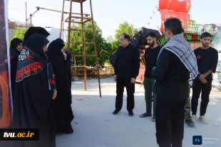 بازدید معاون فرهنگی و دانشجویی و مدیرکل حوزه ریاست و روابط عمومی از موکب علی‌ابن موسی‌الرضا در عمود ۷۰۷ طریق الکربلا 3