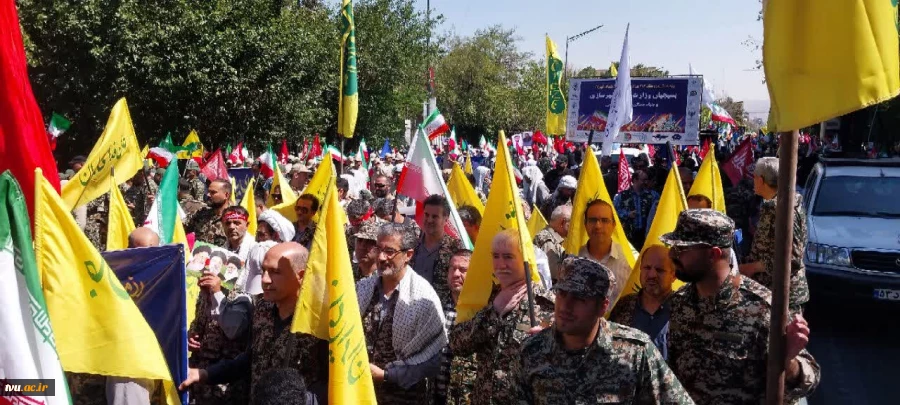 حضور پرشور دانشگاهیان دانشگاه ملی مهارت در رزمایش ۳۱۳ هزار نفری جان فدایان تهران 17
