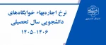 نرخ اجاره بهاء خوابگاه‌های دانشجویی 2